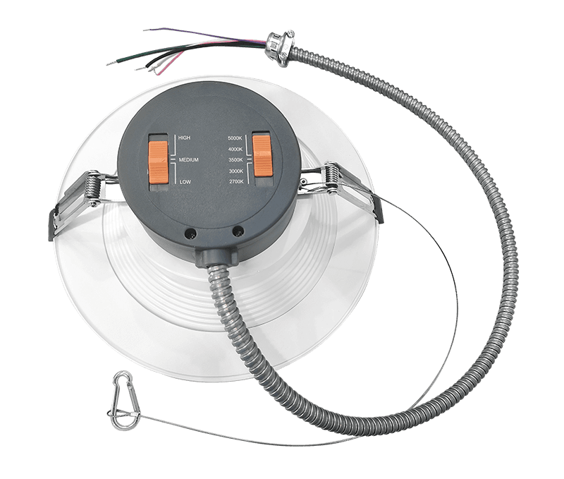 LED Commercial Downlight 8" 17/24/30W 2790lm 100-277V 27/30/35/40/50K thumbnail 2
