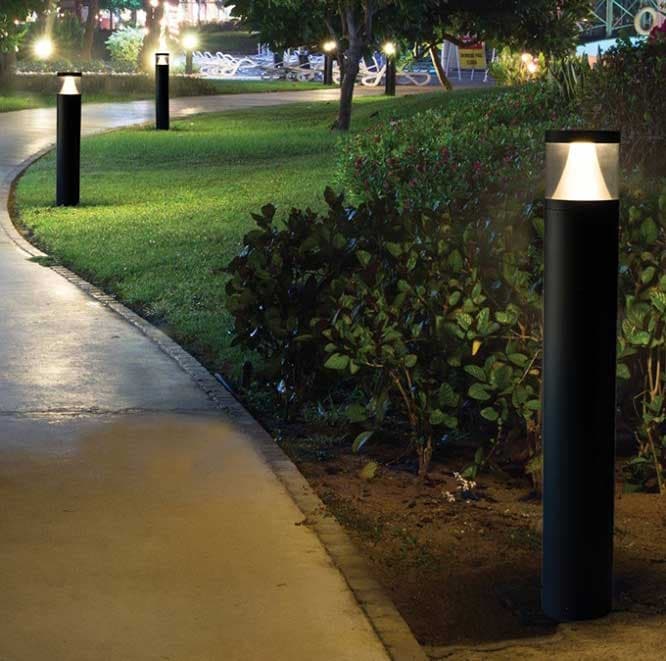 Bollard Led Light Outdoors Pyramid 14/19/24W Selectable 4200Lm 3CCT thumbnail 7