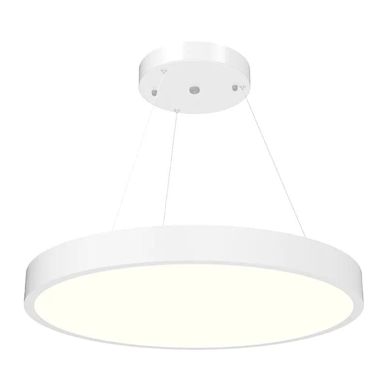 Pendant Warehouse Shade 16" E26 Lamp A19 White Finish 100W thumbnail 2