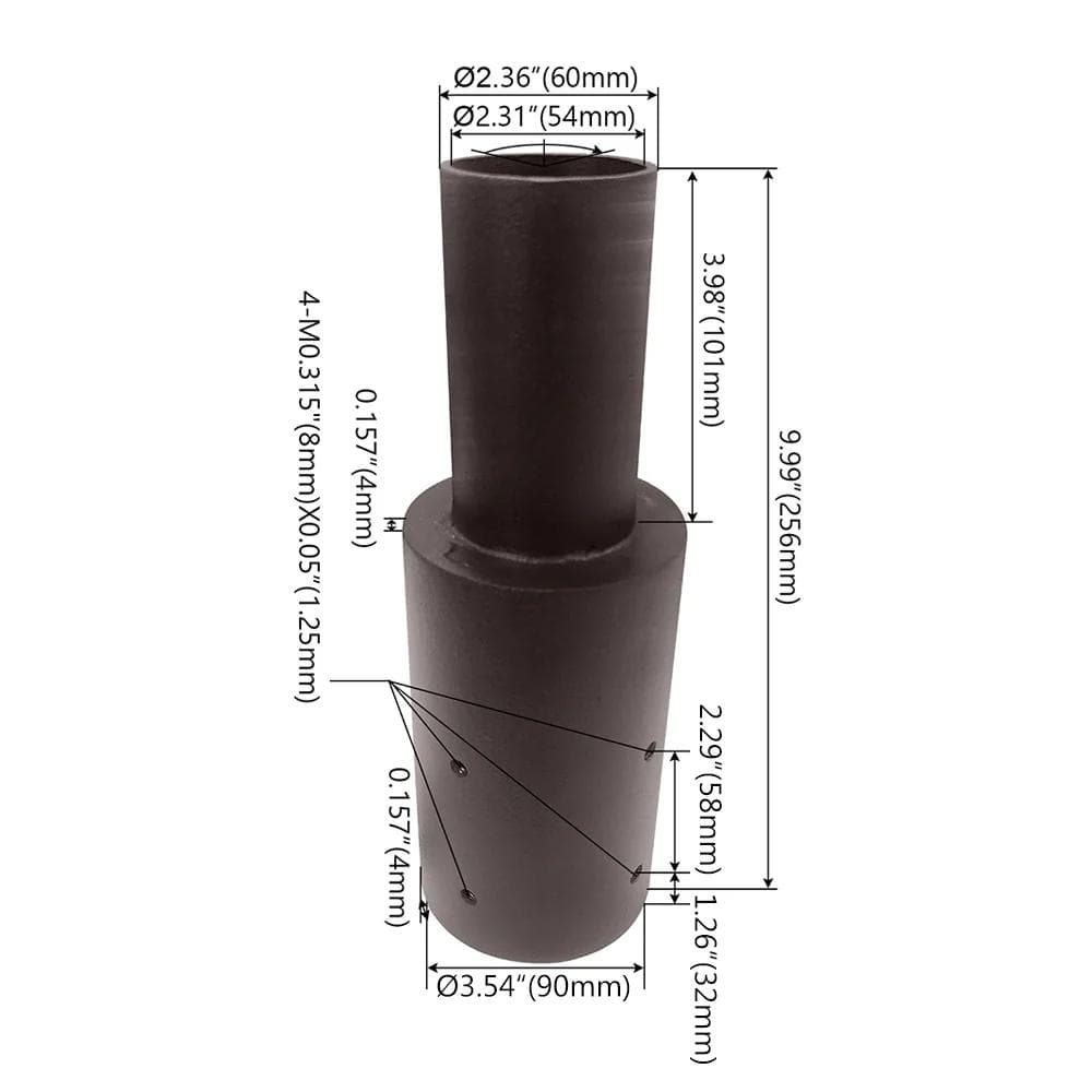 Tapered Light Pole Tenon Adapter to 2-3/8" thumbnail 2