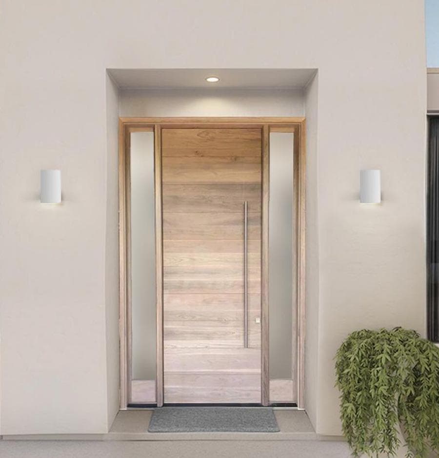 LED Wall Mount Cylinder Light 38/31/19W 3CCT 5500Lm Photocell White Finish thumbnail 5