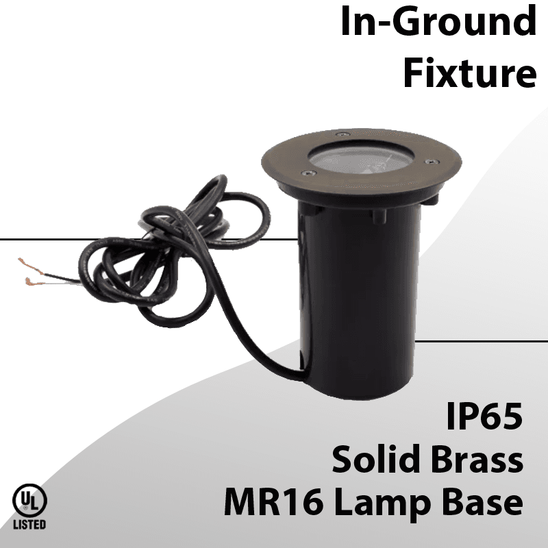 Low Voltage Landscape Well Lights 5 1/2" Warm White or RGB+W Mobile App
