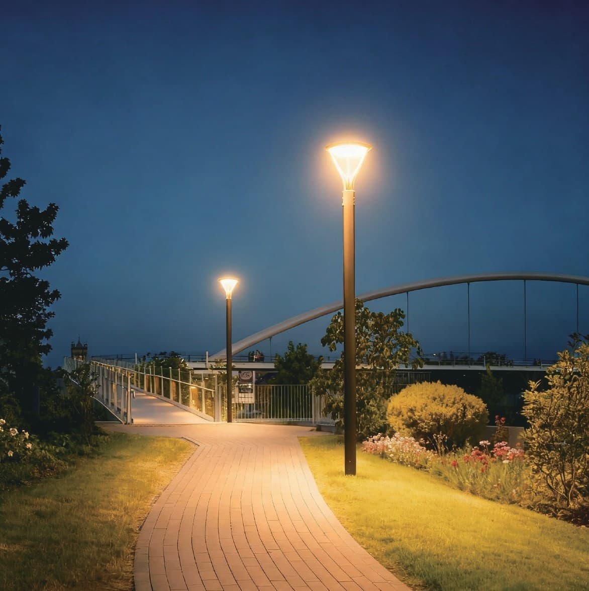 Post-Top Garden Light 150W 120W 100W 80W 50W 3K 4K 5K Photocell thumbnail 8