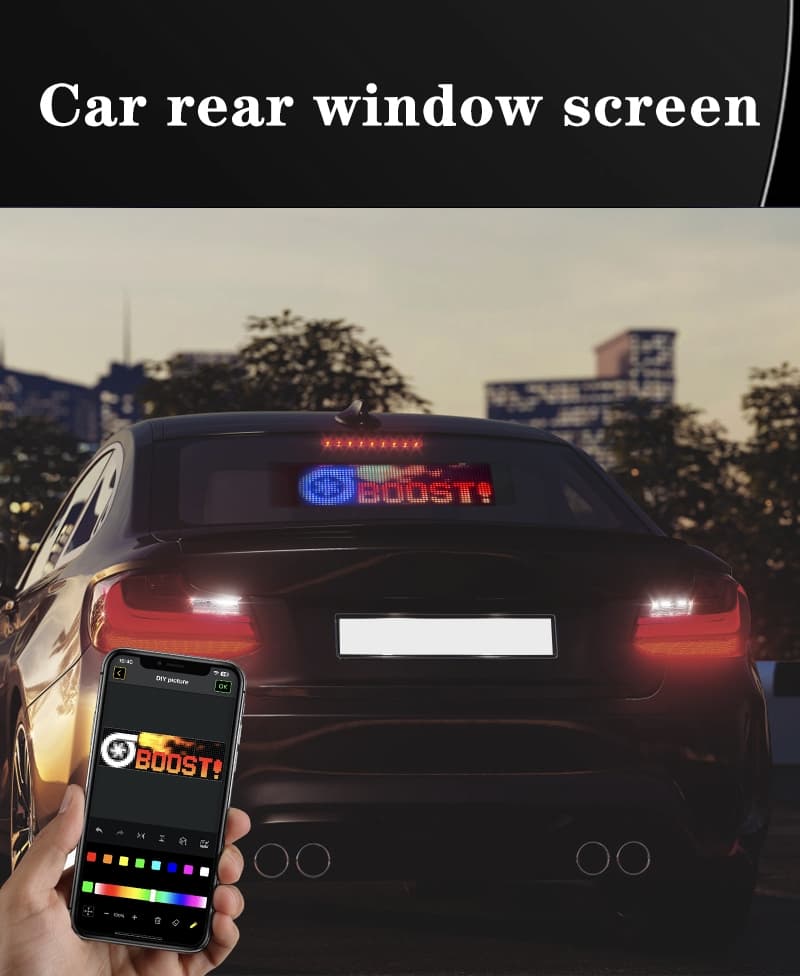 Programmable Led Light Sign Full Color 23inch x 5inch thumbnail 6