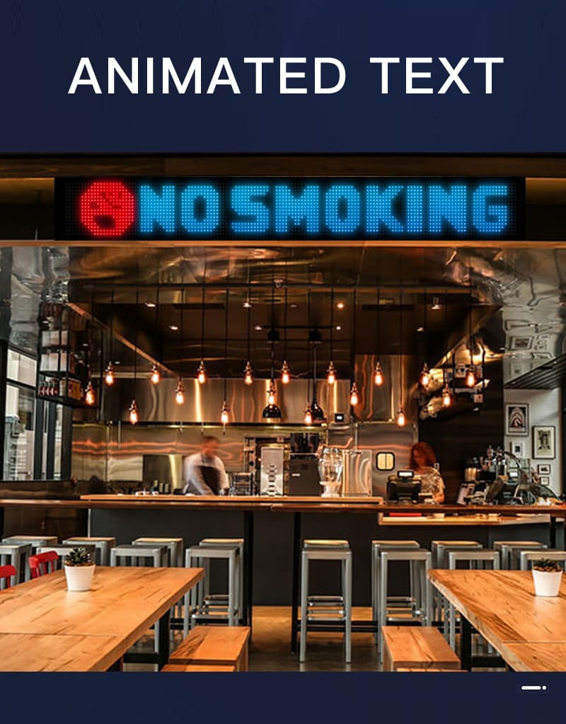 Programmable Led Signs Full Color 52inch x 8inch thumbnail 8
