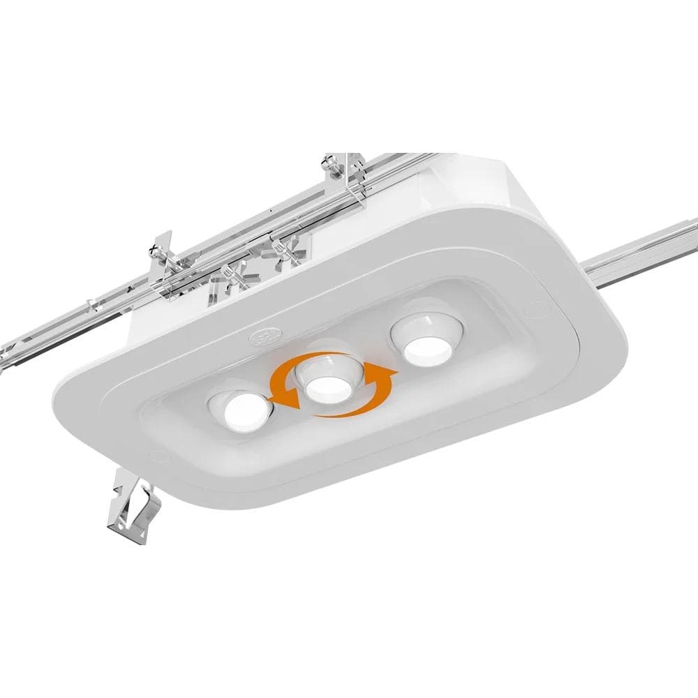 Recessed LED Emergency Light 3 Gimbal Heads 360° Rolating thumbnail 4
