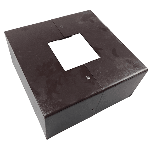 Light Pole Straight Square Steel Dark Bronze Anchor Base 25Ft x 4 Inch 11G Thick  thumbnail 10