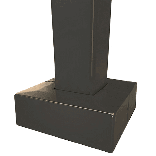 Square Steel Painted 4 inch Base Cover for Light Pole (Sold with poles only) thumbnail 2