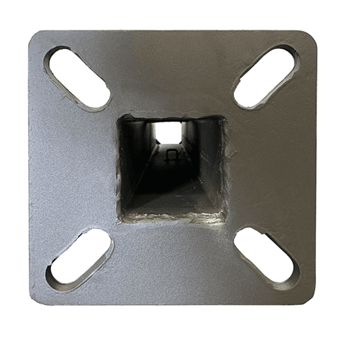 Light Pole Straight Square Steel Dark Bronze Anchor Base 30Ft x 5 Inch 11G Thick  thumbnail 2