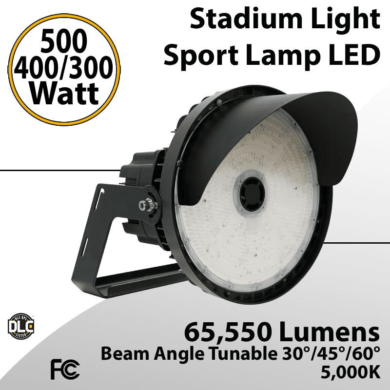 Stadium Light Sports Lamp 500/400/300W 65500Lm Beam Angle 30/45/60°