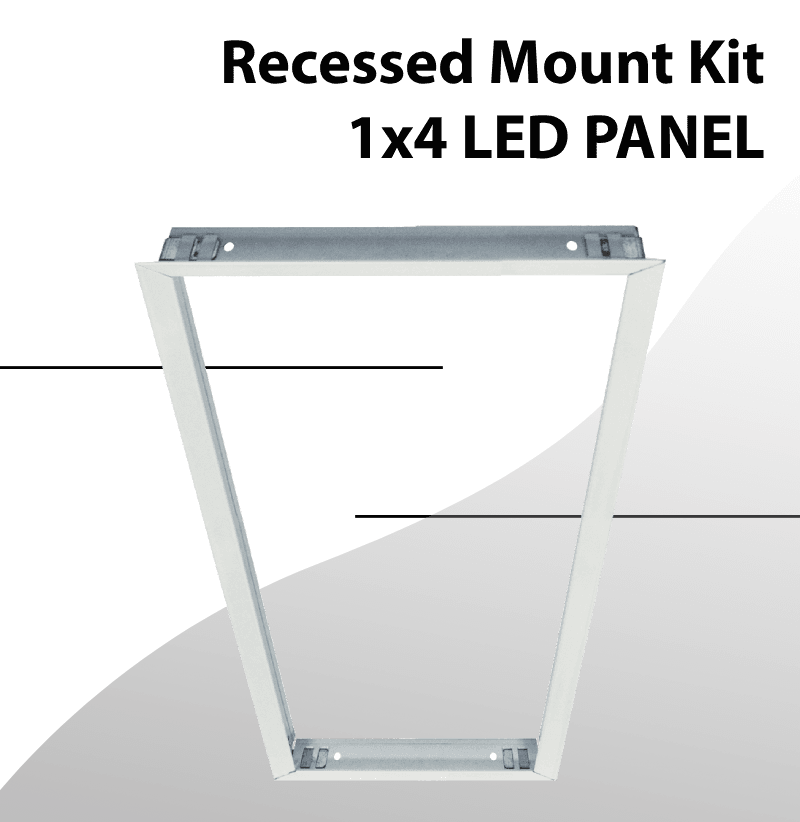 Recessed mount Kit for 1x4 panel
