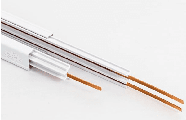 8-Feet White H-Type Lighting Rail Kit with 2 End Caps thumbnail 2