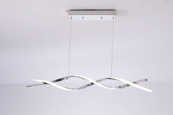 Modern LED Linear Wave Pendant Chandelier Light - 35W CCT thumbnail 3