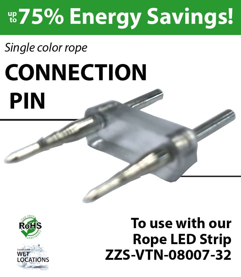 Connection Pin for Single Color Rope Light (ZZS-VTN-08007-32) — image 1