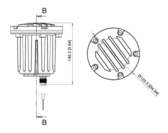 Well Light With Grill and Adjustable Angle MR16 2700K or RGB+2700K drawing