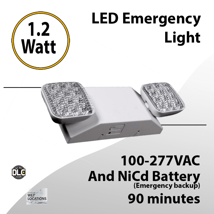 Emergency Light Battery Backup: UL924 Listed E533344, Dual Voltage, 90 Min Operation