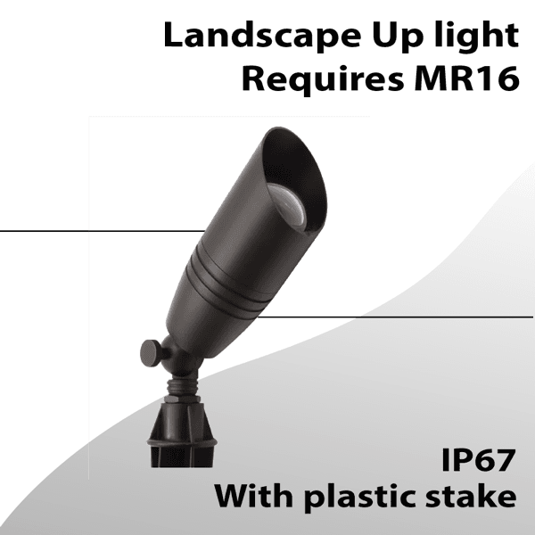 Landscape light solid brass up light IP65 uses MR16 lamp