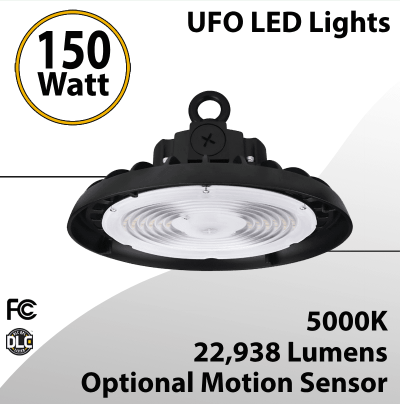UFO LED Lights 150W Optional Motion Sensor 22938Lm 5000K