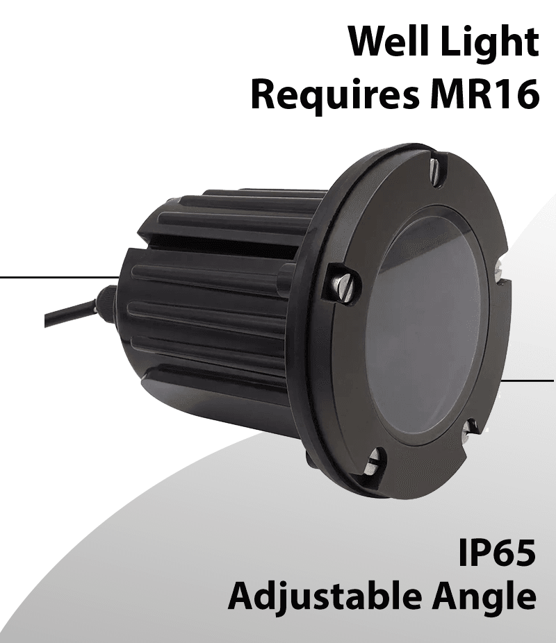 Well Light Adjustable Angle 5inch MR16 2700K or RGB+2700K