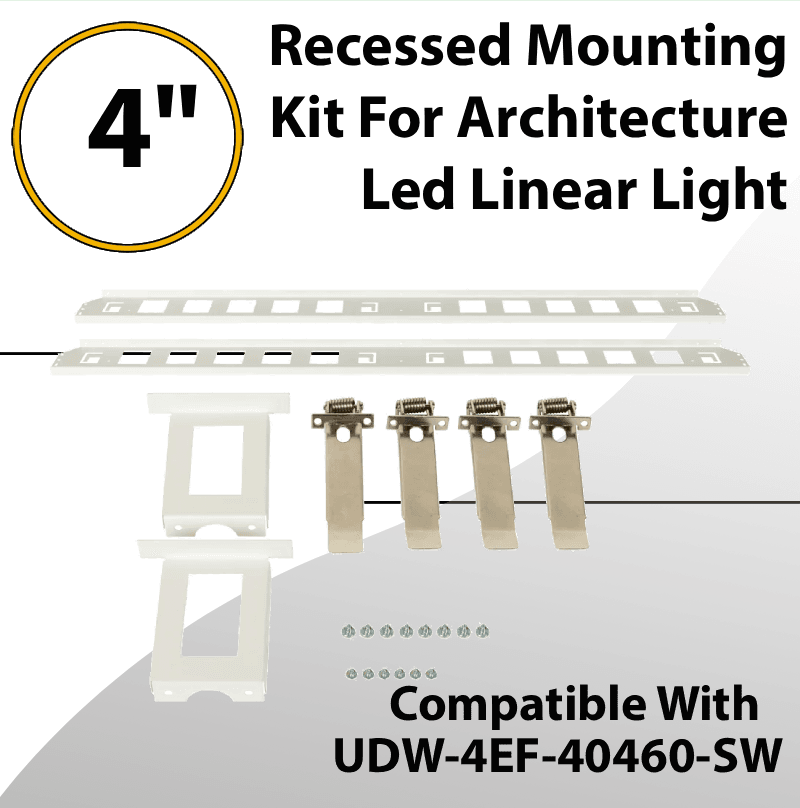 Recessed Mounting Kit for 4FT Architectural LED Linear Light