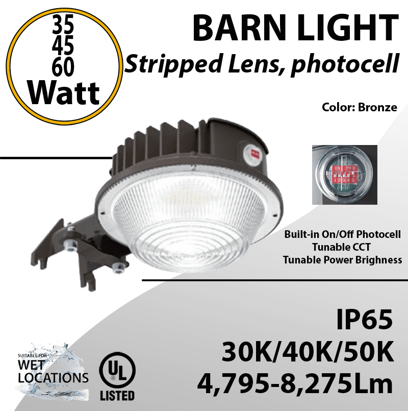 LED Barn Light LED Yard Light w/Photocell Tunable CCT and Lumens Up to 8275