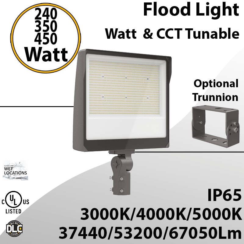 LED Flood Light 240/350/450W 30/40/50K Tunable