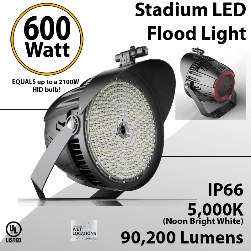 Stadium Lights 600W 90200Lm IP66 UL