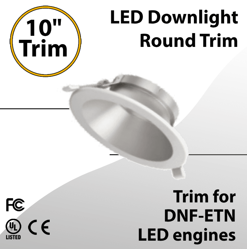 LED Downlight 10 inch Round Trim