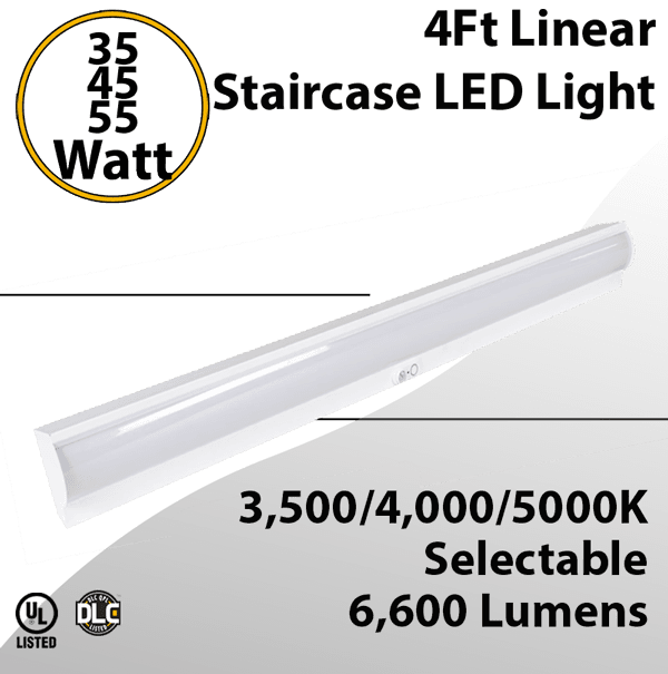 Indoor LED Light for Staircase Selectable Wattage CCT Tunable