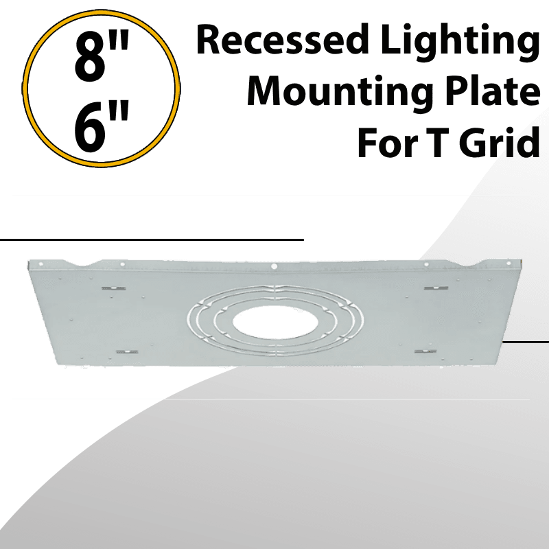 Recessed Lighting Mounting Plate for T Grid