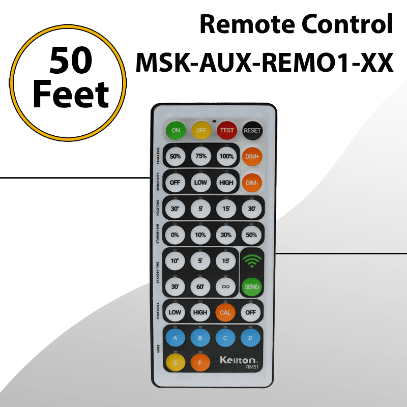 Remote Control for PIR Motion Sensor Photocell MSK-AUX-REMO1-XX