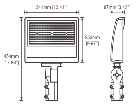 LED Flood Light 100W 150W 200W 30/40/50K Tunable drawing