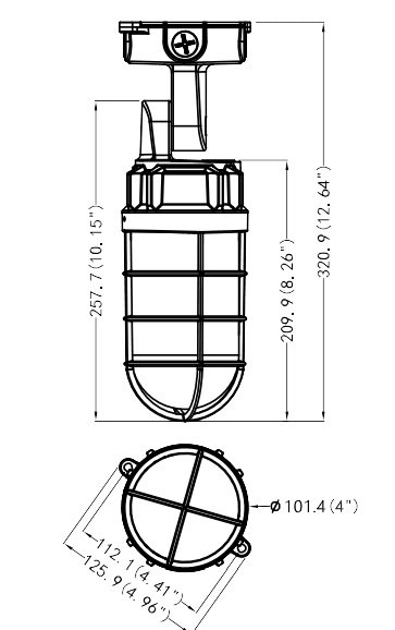 LED Light Jelly Jar 21W 2520Lm drawing