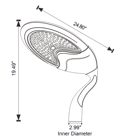 Solar Post Top Lamp Architectural 36Ah Battery 1800Lm drawing