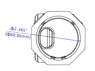 Mounting Slip Fitter Arm for White STX Series drawing