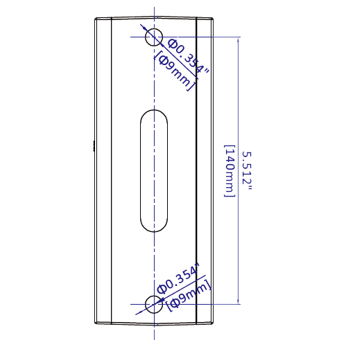 Adjustable Mount Up & Down for Square & Round Pole for STX Street Lights drawing