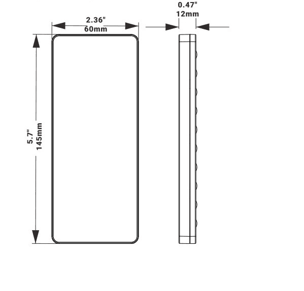 Remote Control for PIR Motion Sensor Photocell MSK-AUX-REMO1-XX drawing