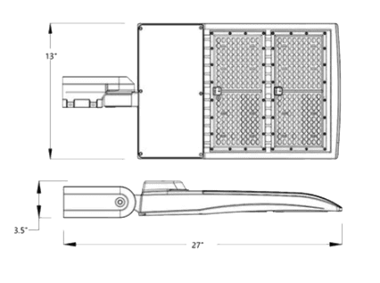 Basketball Court Lights 39090Lm 5000K IP65 drawing