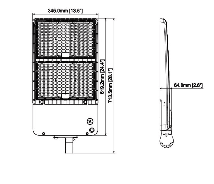 High Mast Lighting 300/350/400/450/500W - 3CCT - 80000Lm drawing