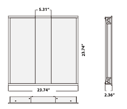 LED Troffer 2x2 Power and CCT selectable ETL DLC drawing