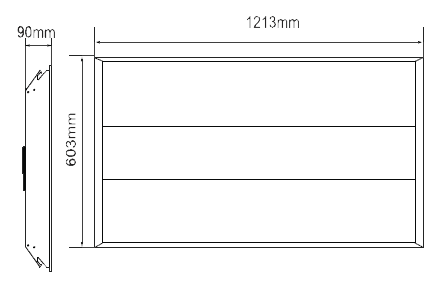 LED Troffer 2x4 72/60/50/40/30W - 30/35/40/50/65K Watt and CCT Tunable drawing