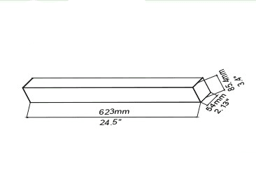 2FT Architecture 20 16 12 10W 5CCT Selectable LED Linear Light drawing