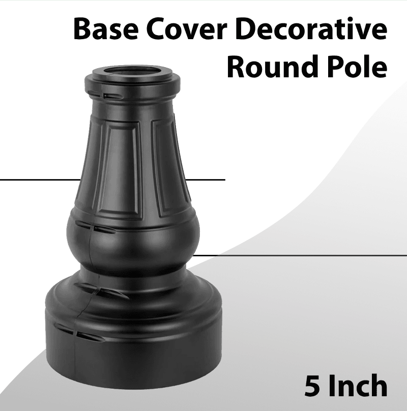 Decorative Base Cover 5 Inch Round Pole