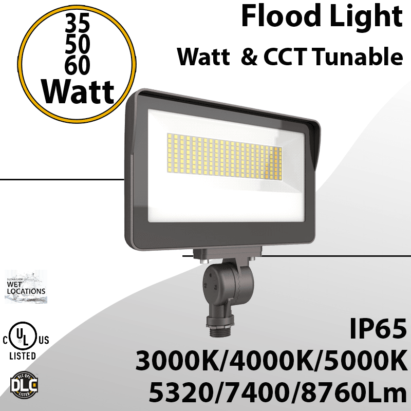 LED Flood Light 35/50/60W 30/40/50K Tunable