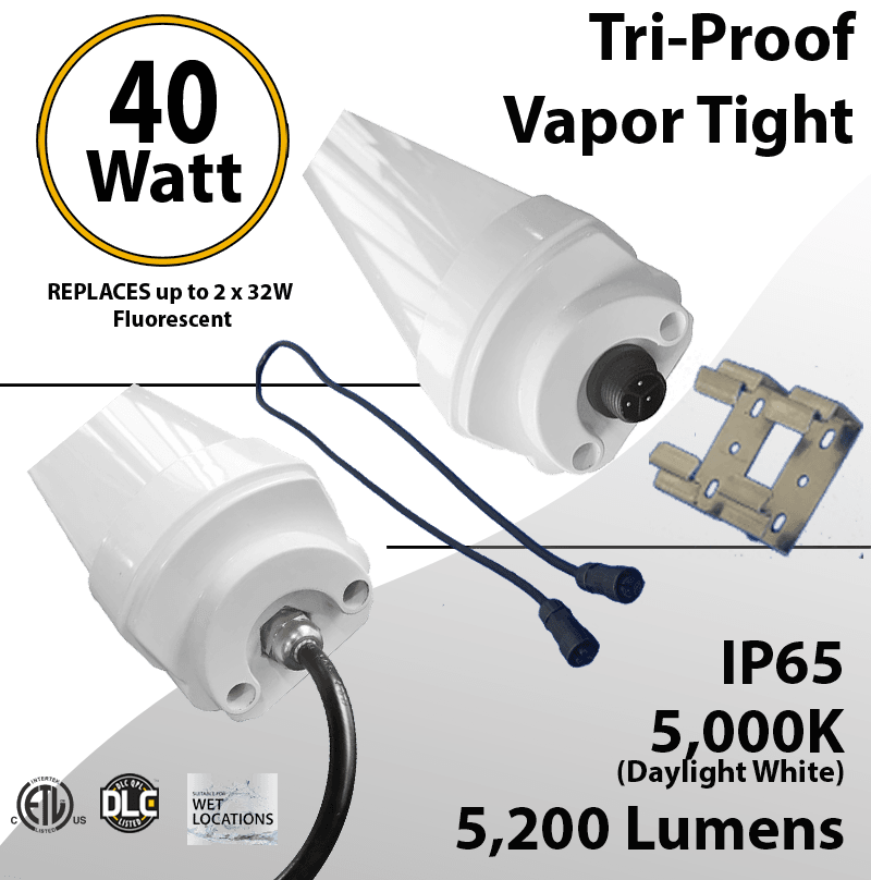 LED Shop Light 100W 43inch long 14000 lumen 5000K