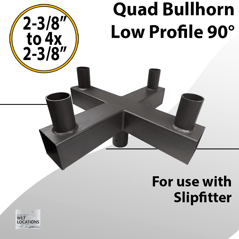 Quad Bullhorn Low Profile 90 degree