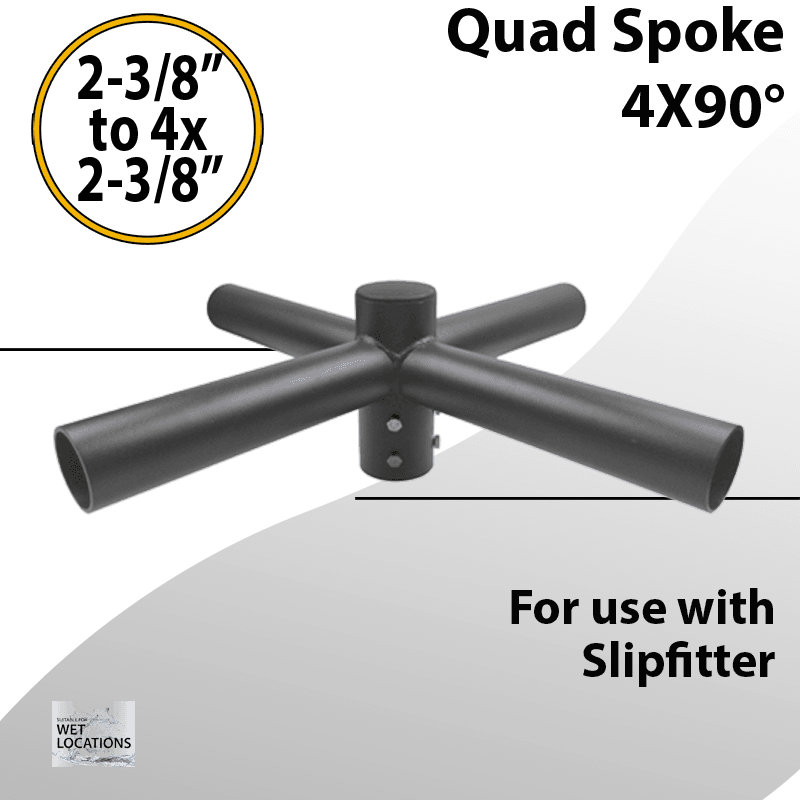 Quadruple Spoke Bracket Horizontal 90*