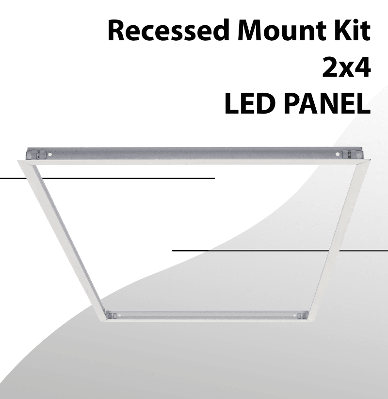 Recessed Mount Aluminum Kit for Panel 2x4