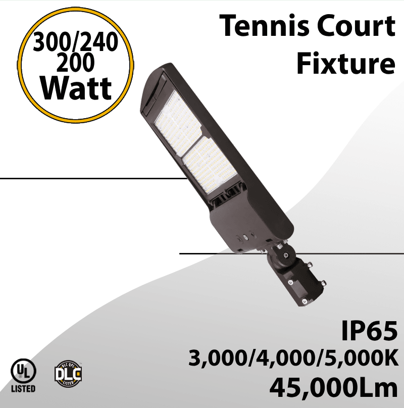 Tennis Court Fixture 300/240/200W 3CCT 45000Lm