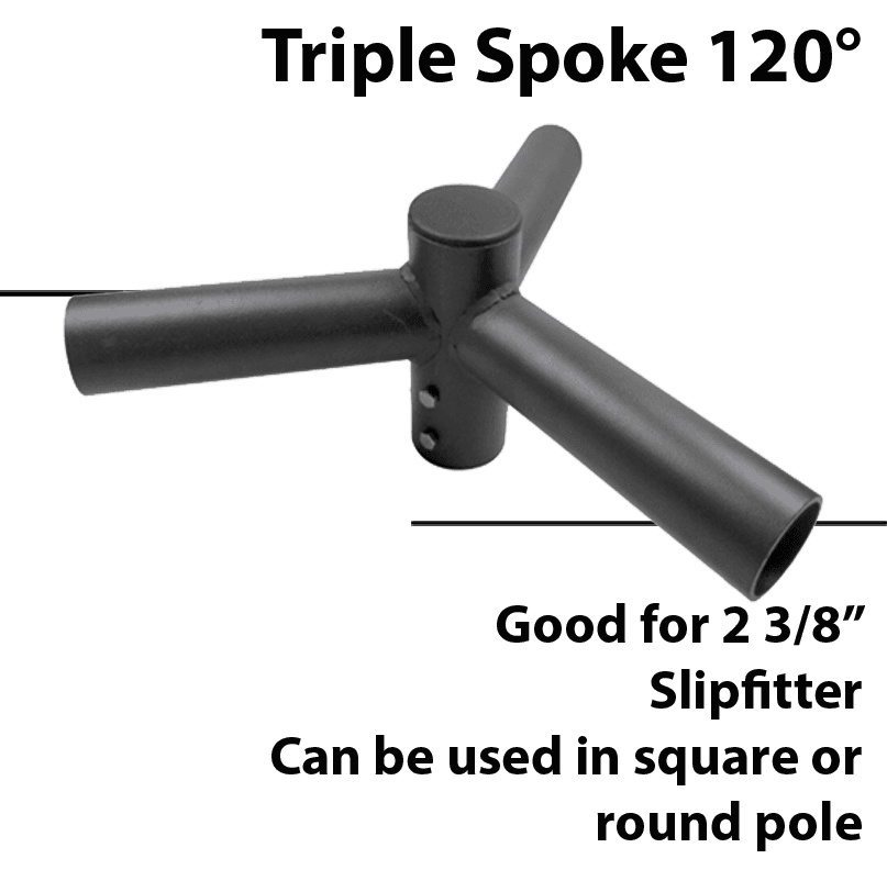 Triple Spoke Bracket horizontal 120*